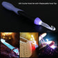 9PCS LED Light Up Crochet Hook Kit - USB Battery-Powered Knitting Device 2.5-6.5MM for DIY Crafts