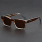 mirror lens, anti-mist outdoor driving shades, wide coverage – Men's square frame sunglasses UV400