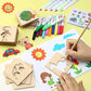 Wooden DIY Art Stencil Kit for Kids - Creative Painting & Drawing Tools, Educational Craft Supplies