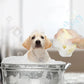 Dog Silicone Grooming Massage Gloves - Pet Bath Brush with Shampoo Dispensing Feature