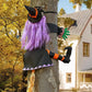 Witch Halloween Tree Decoration Non Woven Hanging Outdoor Yard Decor Fall 2025 Spooky Crashing Display
