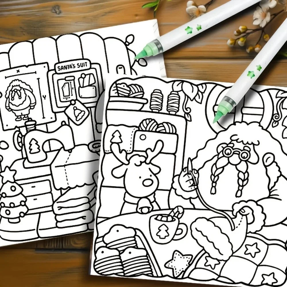 Christmas2025 Edition Coloring Book For Kids - Mindful Fun, Family Bonding Holiday Gift