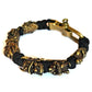 Skull Paracord Bracelet Gothic Wristband Halloween 2026 Gift Idea Flexible Braided Jewelry