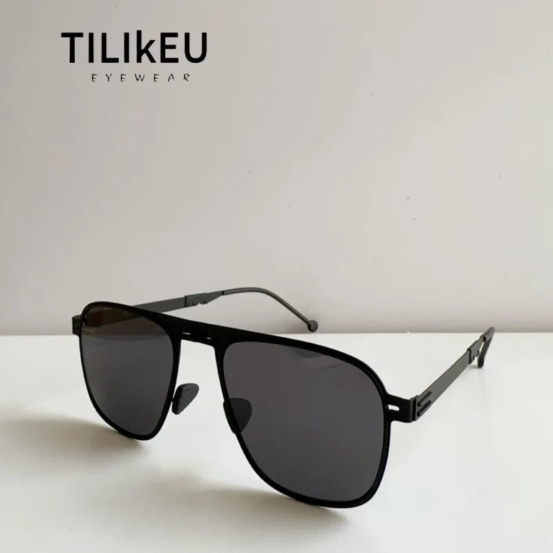 Sunglasses2026 Edition Polarized Pilot Style Foldable Steel Frame UV400 Protection for Driving and Fishing Summer