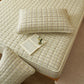 Protector Mattress Quilted Plaid Cover Breathable Antibacterial Bedding Fall 2025 Fresh Sleep