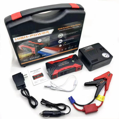 Car Jump Starter Multi Function Travel-Friendly Power Bank 99800mAh 3000A Emergency Start USB Output Viral Fall 2025 Gift