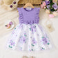 girls' Breathable dress - lace-up sling, sleeveless, flowy, polyester, for summer
