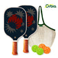 Beginner Pickleball Paddle Kit with 2 Paddles and 4 Outdoor Balls for Simple Play and Fun