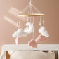 Crib Wooden Mobile Felt Bear Musical Newborn Sensory Toys