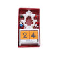 Wooden Christmas Countdown Calendar Ornament Tabletop Decor