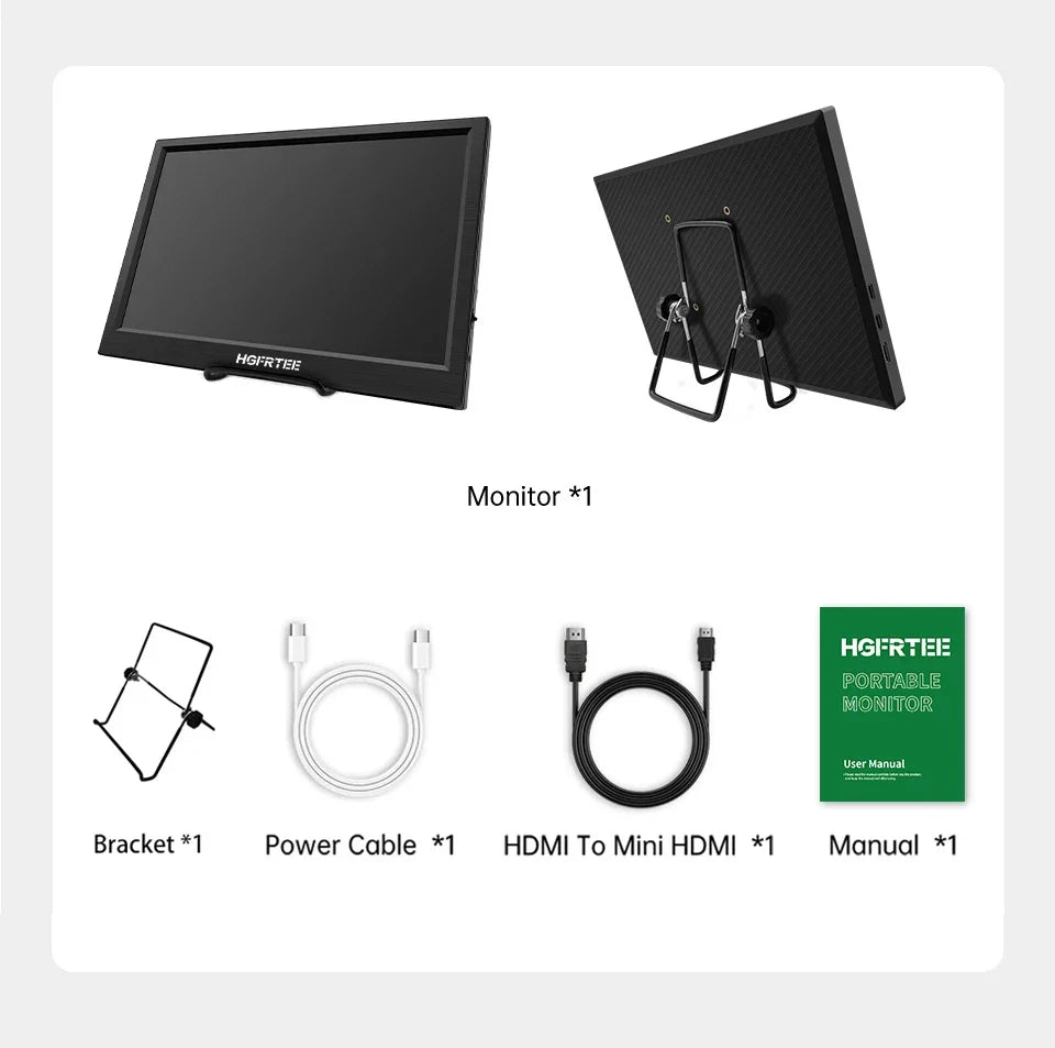 Travel-Friendly Monitor 11.6 Inch HDMI Gaming Second Screen