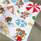 bear-printed, polyester, for summer swimming and beach play – Fast-dry boys' swim shorts