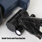 Dog Dual Leash 3m Retractable with Flashlight & Waste Bag Box, Auto-Extend Traction Rope