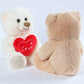 Teddy Bear Plush Toy Heart Hug Gift 2026 Valentine Gift For Kids Huggable Bear Plush