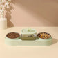 Automatic Pet Feeder 200ml Portion Double Bowl Stainless Steel Food And Water Station Fall 2025 Anti Slip Simple Clean
