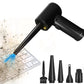 USB Battery-Powered Mini Motor-Driven Compressed Air Duster with Accessories - 51000 RPM Cordless Cleaner for PC, Keyboard, Car, & Electronics
