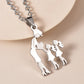 Mother's Day Gift Children Family Stainless Steel Jewelry – Silver Stainless Steel Mother & Kids Pendant Necklace