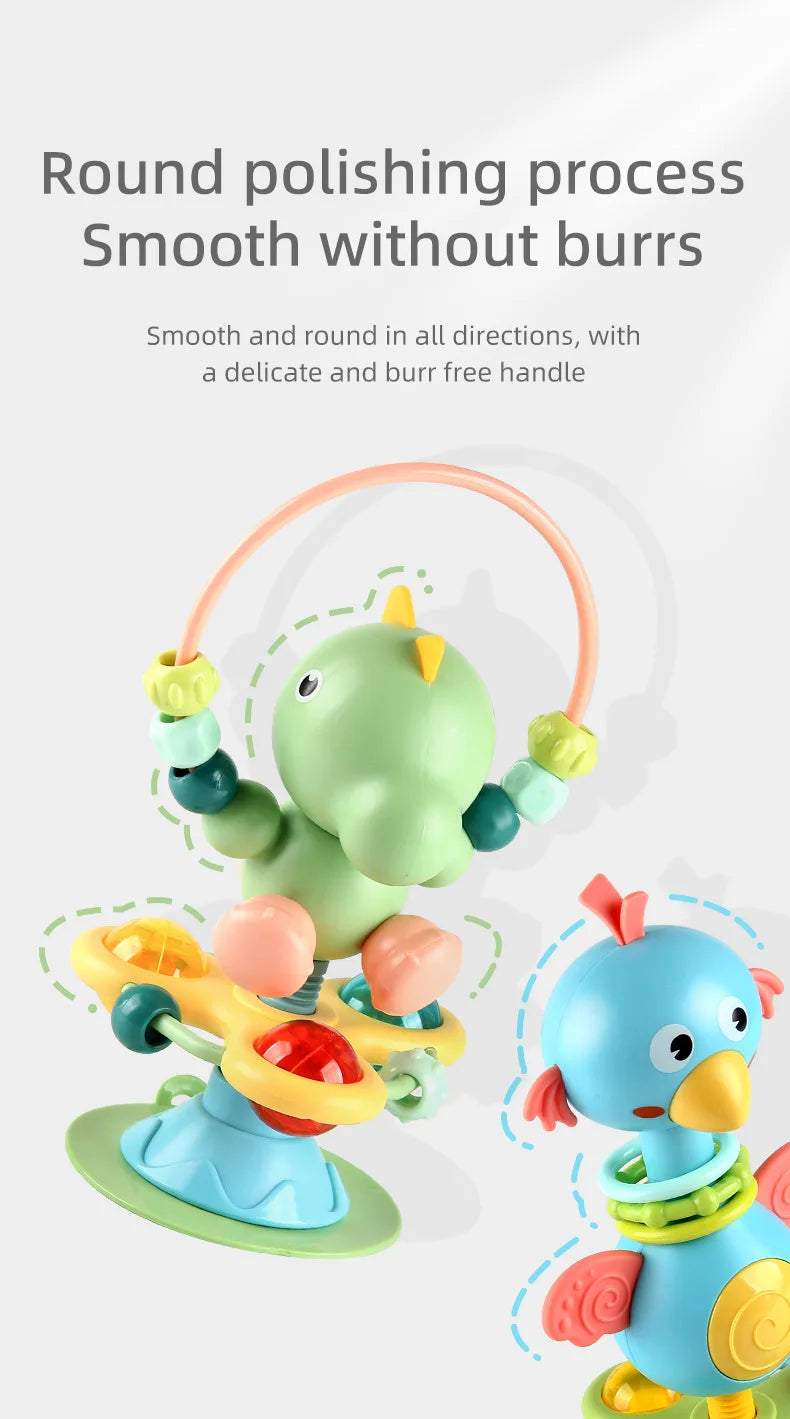 Soothing Baby Rattle Suction Cup Newborn Sensory Toys
