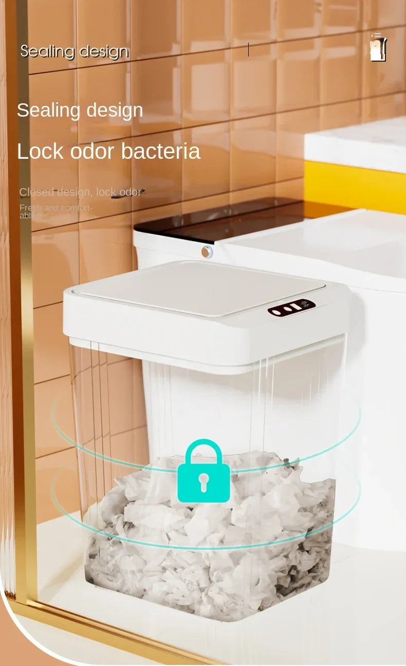 Sensor Trash Can Automatic Waste Bin Household 2025 Hands Free