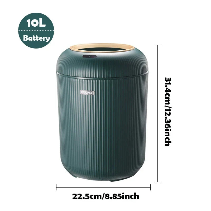 Motion Sensor Trash Can Compact Plastic Smart Bin Hands Free