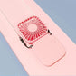 Mini Folding Hanging Neck Fan - 3 Speed USB Battery-Powered Personal Fan for Travel and Indoor Use