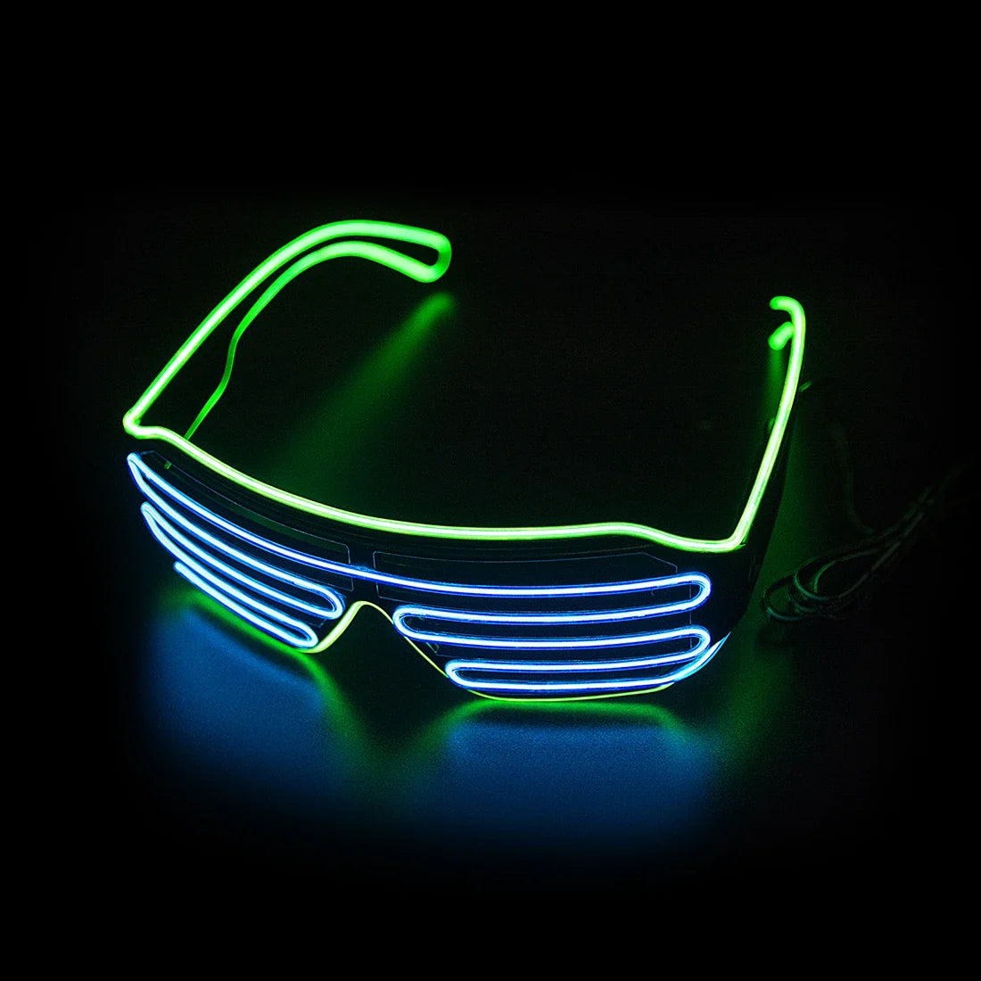 Glasses Glowing LED Luminous Neon Sunglasses for Christmas Party Prop