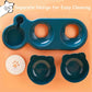 Cat Triple Bowls Pet Feeder with Automatic Drinking Bottle, Tilted Design for Cats and Dogs