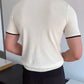 Modern Cotton Patchwork Polo Shirt for Men, Short Sleeves, Breathable Fabric, Tailored Fit Golf Shirt-2