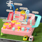 Car Adventure Track Playset for Kids - Urban Rescue Parking Lot & Puzzle Game, Preschool Gift