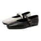 Women Supportive Mary Jane Flats - Square Toe, Leather