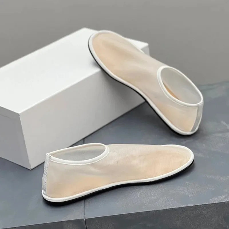 Women Breathable Mesh Ballet Flats - Slip On, For Summer