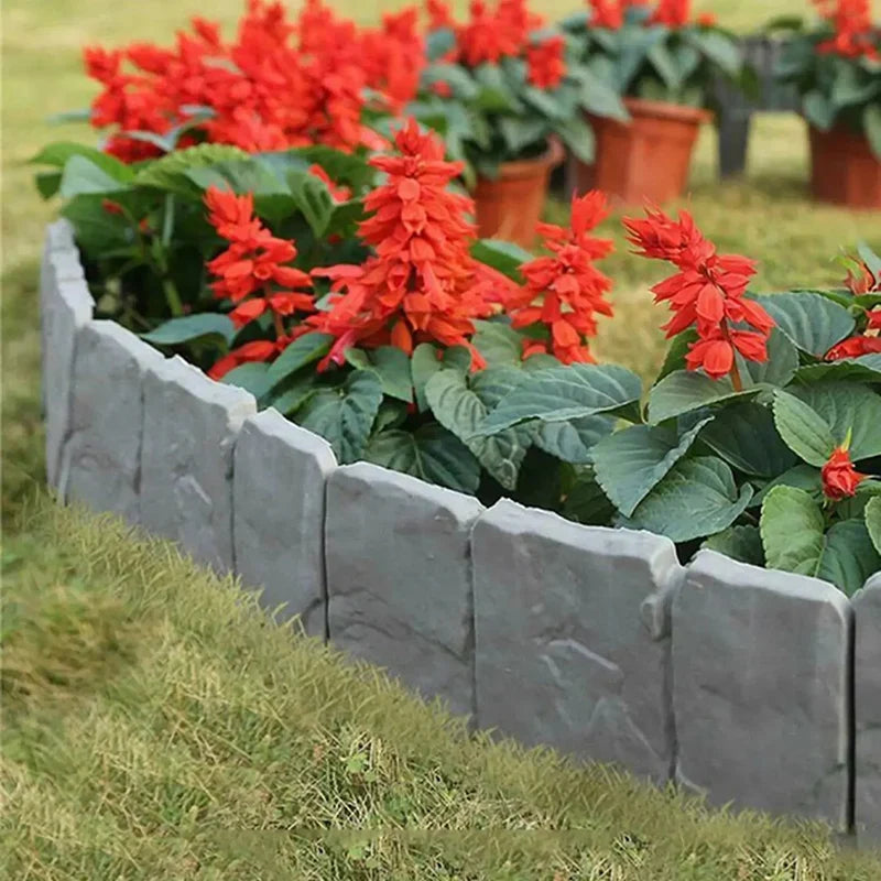 Tools Garden Imitation Stone Plant Support Stakes - 5-10pcs Outdoor Decorative Edging for Landscape