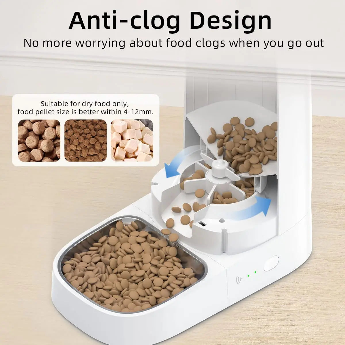 Cat Automatic Feeder Smart WiFi Dispenser 4L Remote Control For Cats Dogs Dry Food Accessories