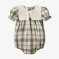 Plaid Grid, Floral, 100% Cotton, Summer Casual Wear – Plush Unisex Kids’ Matching Outfits