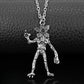 Monster Pendant Necklace 925 Sterling Silver Upside-Down Monster Charm Flexible Valentine Gift 2026 Gift Ready