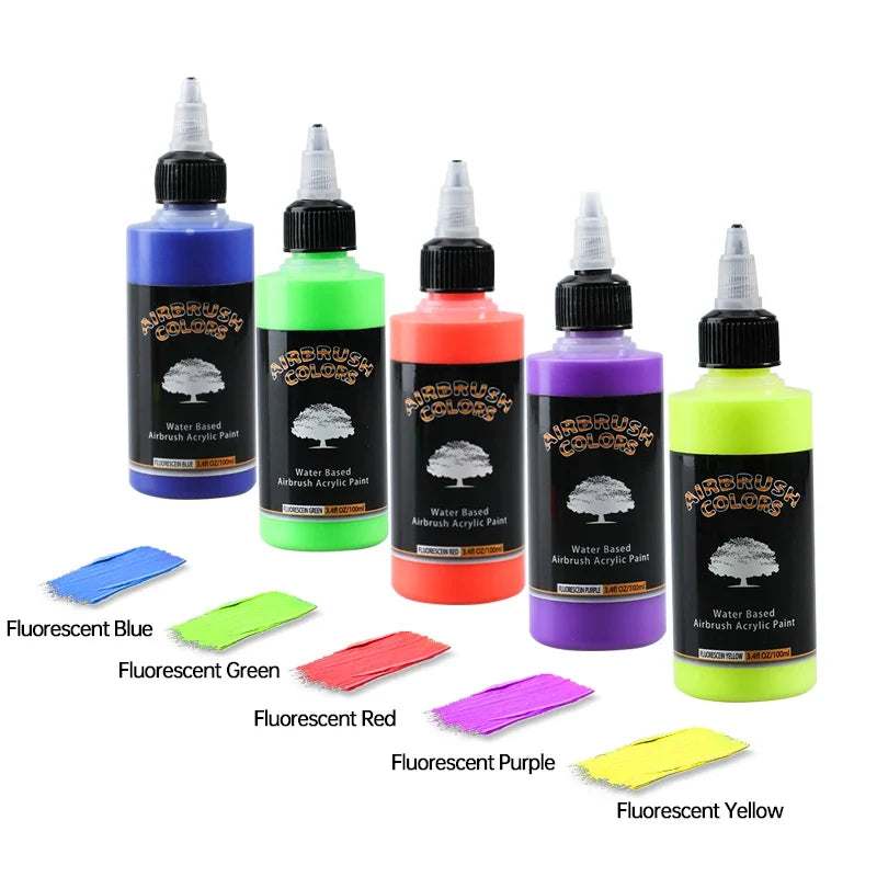 Airbrush2026 Edition Acrylic Paint Kit - 8-Color Water Based Paints for Nail Art, Wood and Fabric DIY Crafts Spring