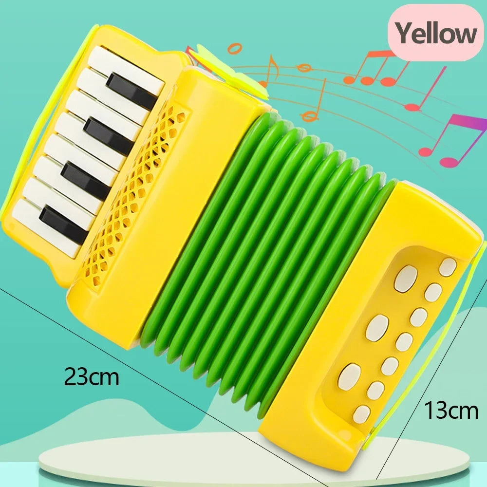 Kids Accordion Musical Instrument - Light Educational Toy for Toddlers, Great Gift for Boys & Girls Ages 3+, Indoor & Outdoor Fun