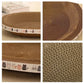 Corrugated 43cm Cat Scratcher - Round Oval Grinding Toy, Wear-Resistant Bed Nest for Cats