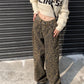 High-Waisted Leopard Print Wide Leg Jeans for Women, Trendy Fit in S-XXL Sizes-4