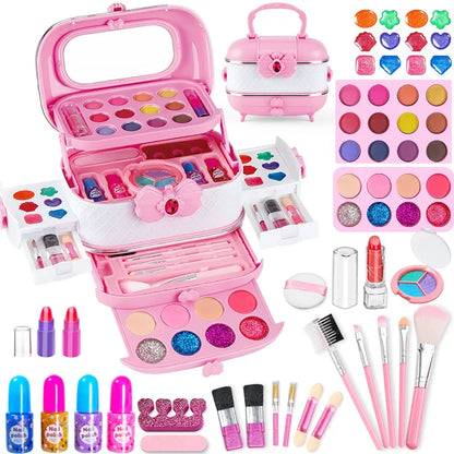 Kids Makeup Kit Toy Kit Washable Pretend Play Makeup Back To School 2025 Gift Idea