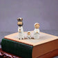 Nativity Kit Resin 7 Piece White Gold Christmas Nativity Figurines For Tabletop Decor Holiday Gift Idea