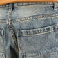 Men's Oversized Denim Jeans - Loose Straight Cut, Washed