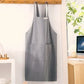 Apron Cotton Linen Minimalist Japanese Korean Kitchen And Florist Apron Fall 2025 Breathable Sturdy