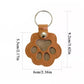 Hair Pet Keychain Paw Pendant PU Leather Hair Holder