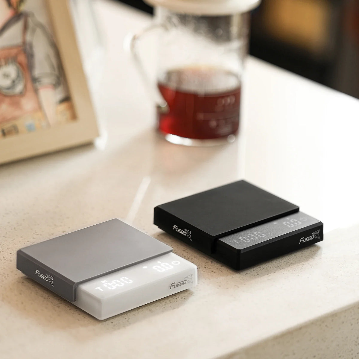 Coffee Scale Battery-Powered Digital 0.1g Accurate With Timer