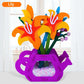 Handmade Montessori Flower Craft Kit - DIY Colorful Flowerpot Toys for Kids, Creative Early Learning Gift