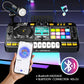 Kids2025 Edition DJ Mixer Toy With Microphone, Multifunctional Electronic Music Controller Educational Birthday Gift Fall