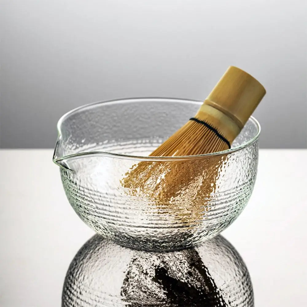 Mixing Matcha Bowl Glass Pouring Spout Japanese Tea