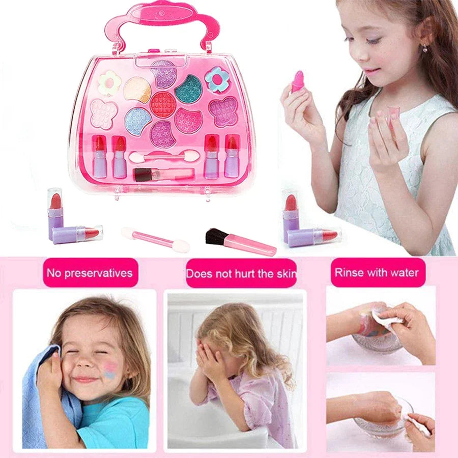 Kids2025 Edition Makeup Kit Princess Makeup Box Play Kit With Accessories Ideal Birthday Gift