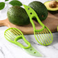 3 in 1 Avocado Slicer - Plastic Kitchen Device, Simple Fruit Peeler and Pulp Separator